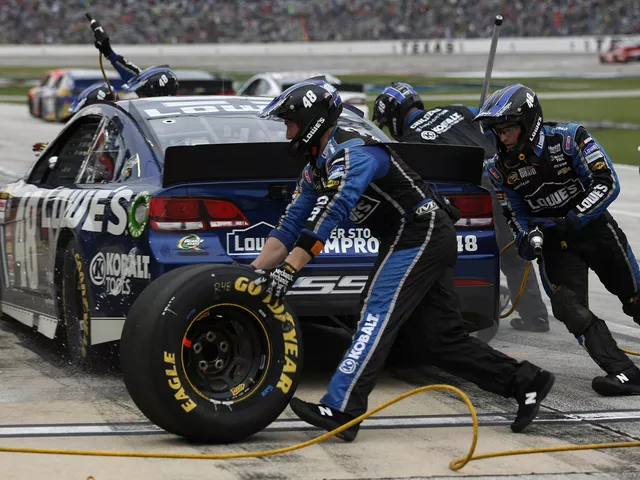 How are NASCAR tires changed?